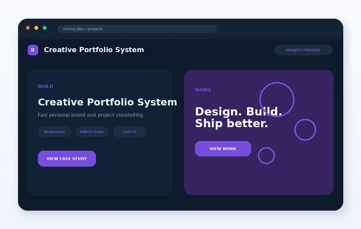 Creative Portfolio project preview