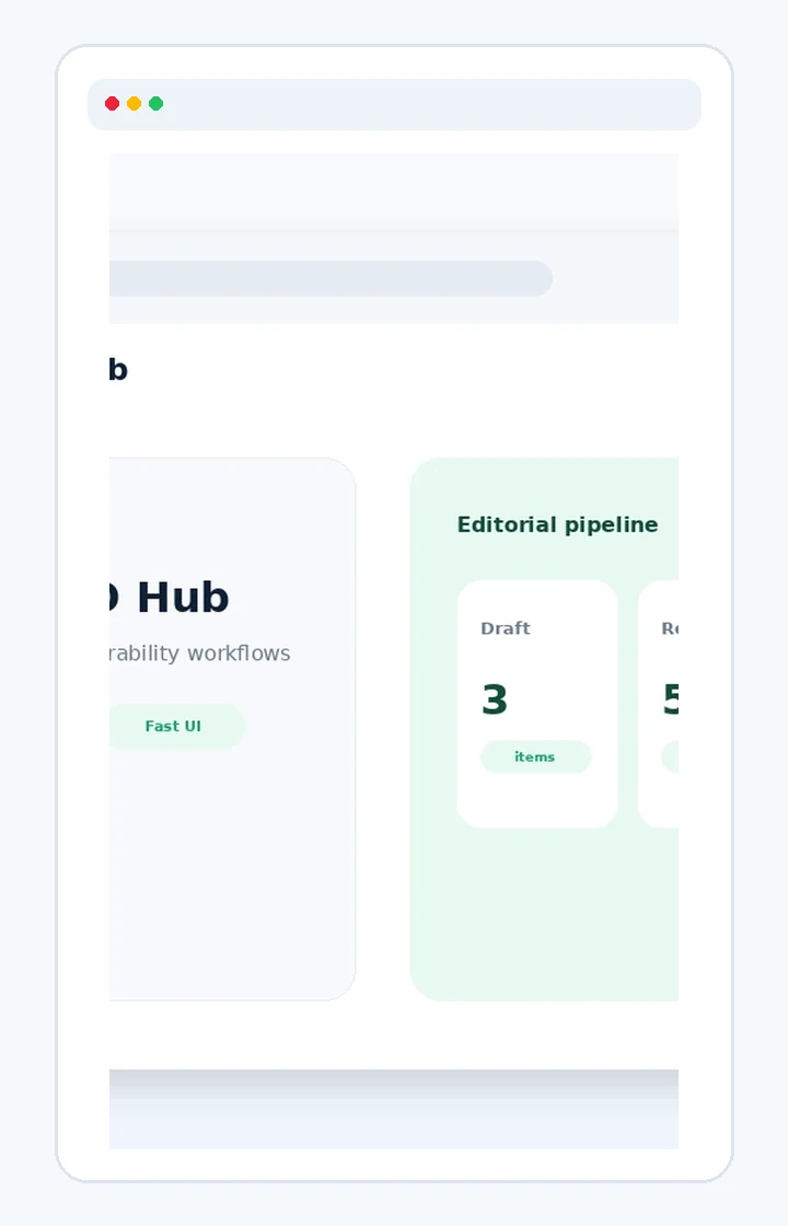 Blog & Content Hub screenshot 2