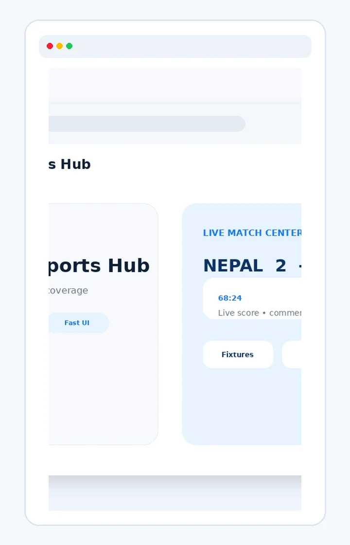KhabarThali Sports Hub screenshot 2