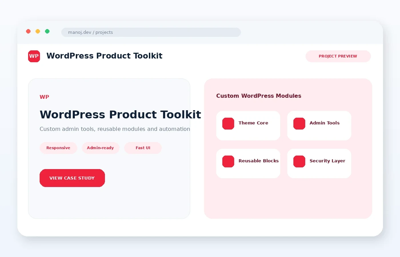 WordPress Product Toolkit screenshot 1